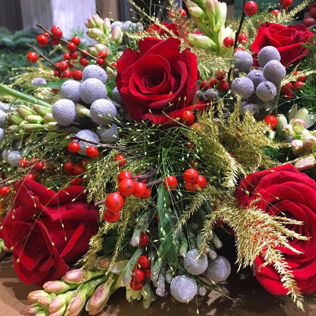 christmas decor, christmas flowers ,
