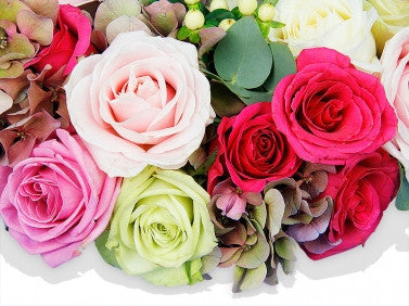 Sweet Roses and Hydrangea Wreath