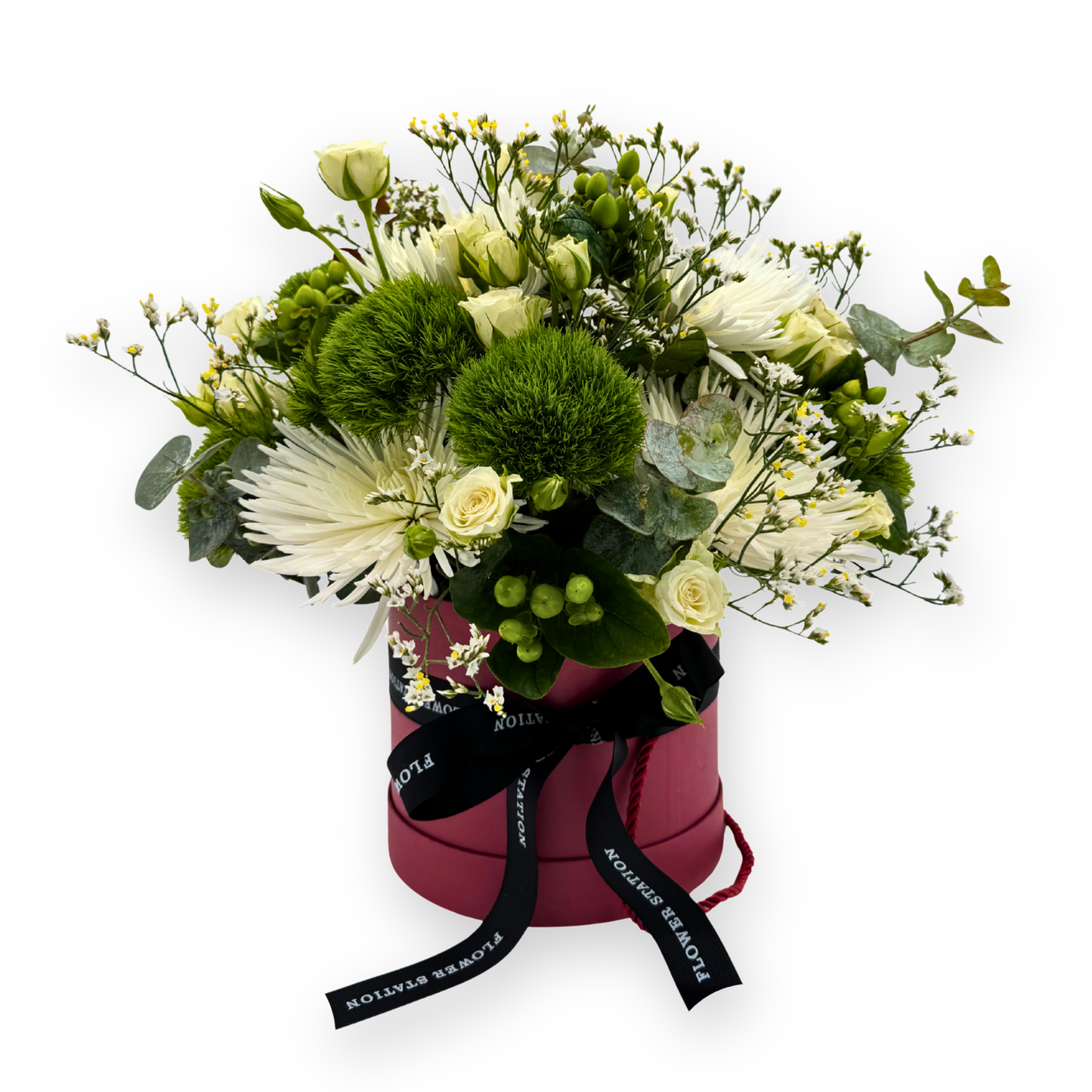 Ivory Elegance in a Hat Box