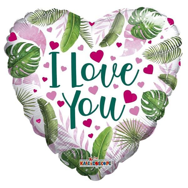 Botanical I Love You Balloon – Flower Station