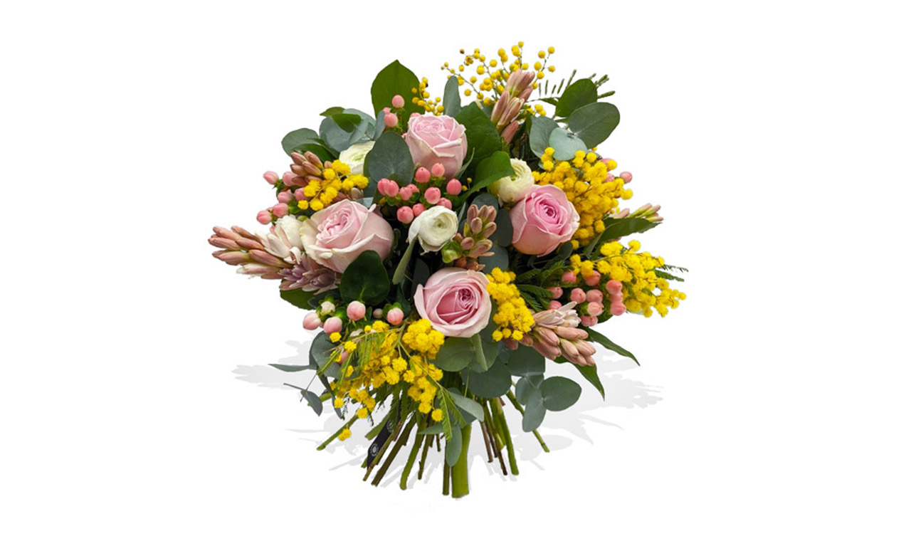 A bouquet of flowers for international women's day