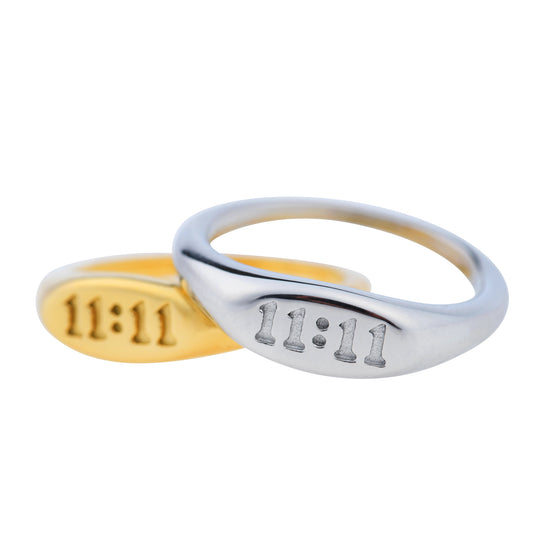 11:11 Angel Number Ring