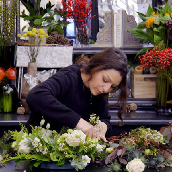 Floral Seasonal Table Arrangement