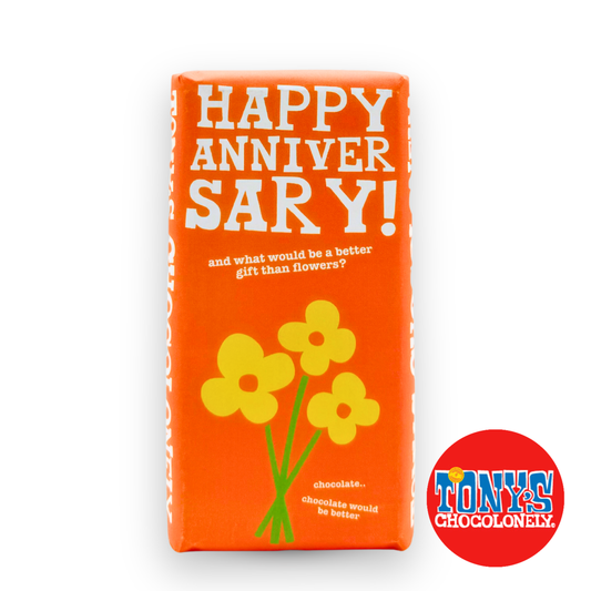 Happy Anniversary - Dark Chocolate, Almond, Sea Salt - 180g