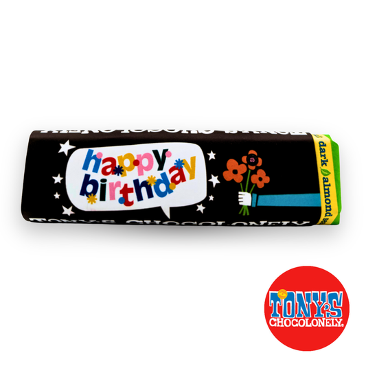 Happy Birthday - Dark Chocolate, Almond, Sea Salt - 50g