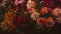 Autumn flowers intheir full