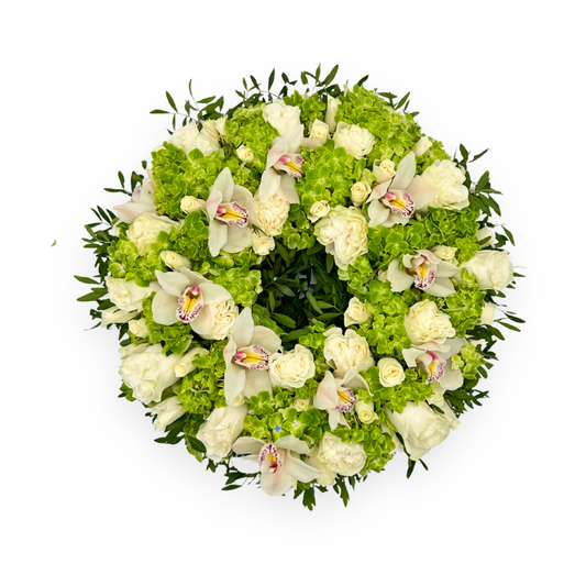 Orchids and Roses Wreath