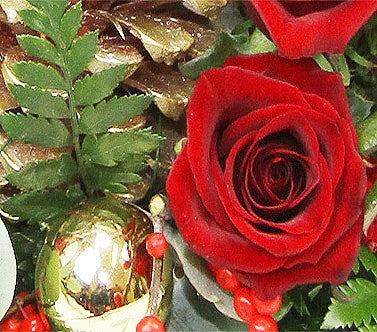 Traditional Christmas Flower Arrangement