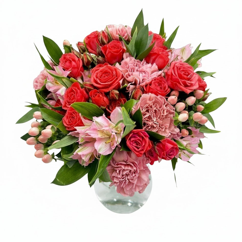 flower station red pink flower bouquet a1b2c3d4